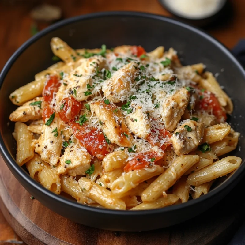 garlic parmesan chicken pasta