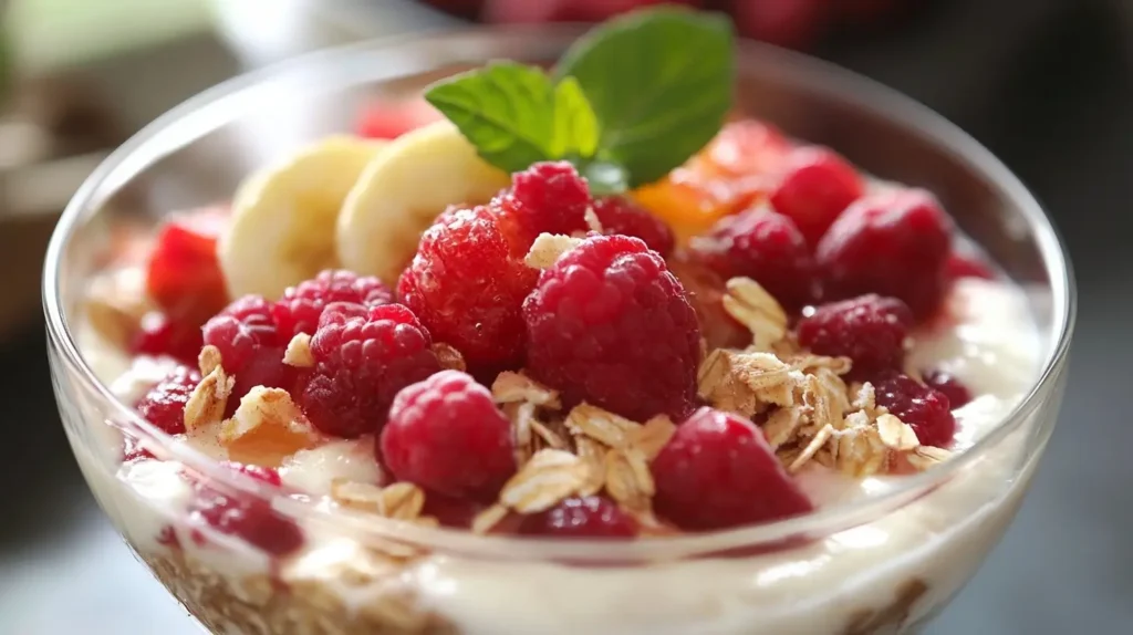 An inviting spread of sweet breakfast dishes, including fluffy pancakes with syrup, a berry yogurt parfait, French toast, and a colorful smoothie bowl, arranged on a rustic wooden table.